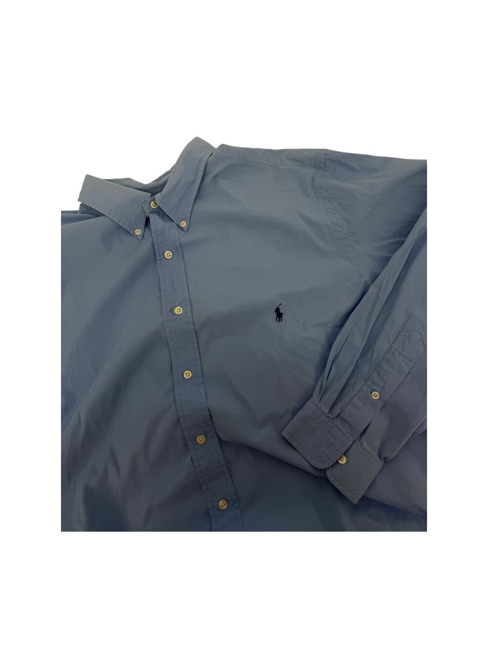Ralph Lauren Classic Fit Button Down Long Sleeve Men's Size 2XB Big Blue